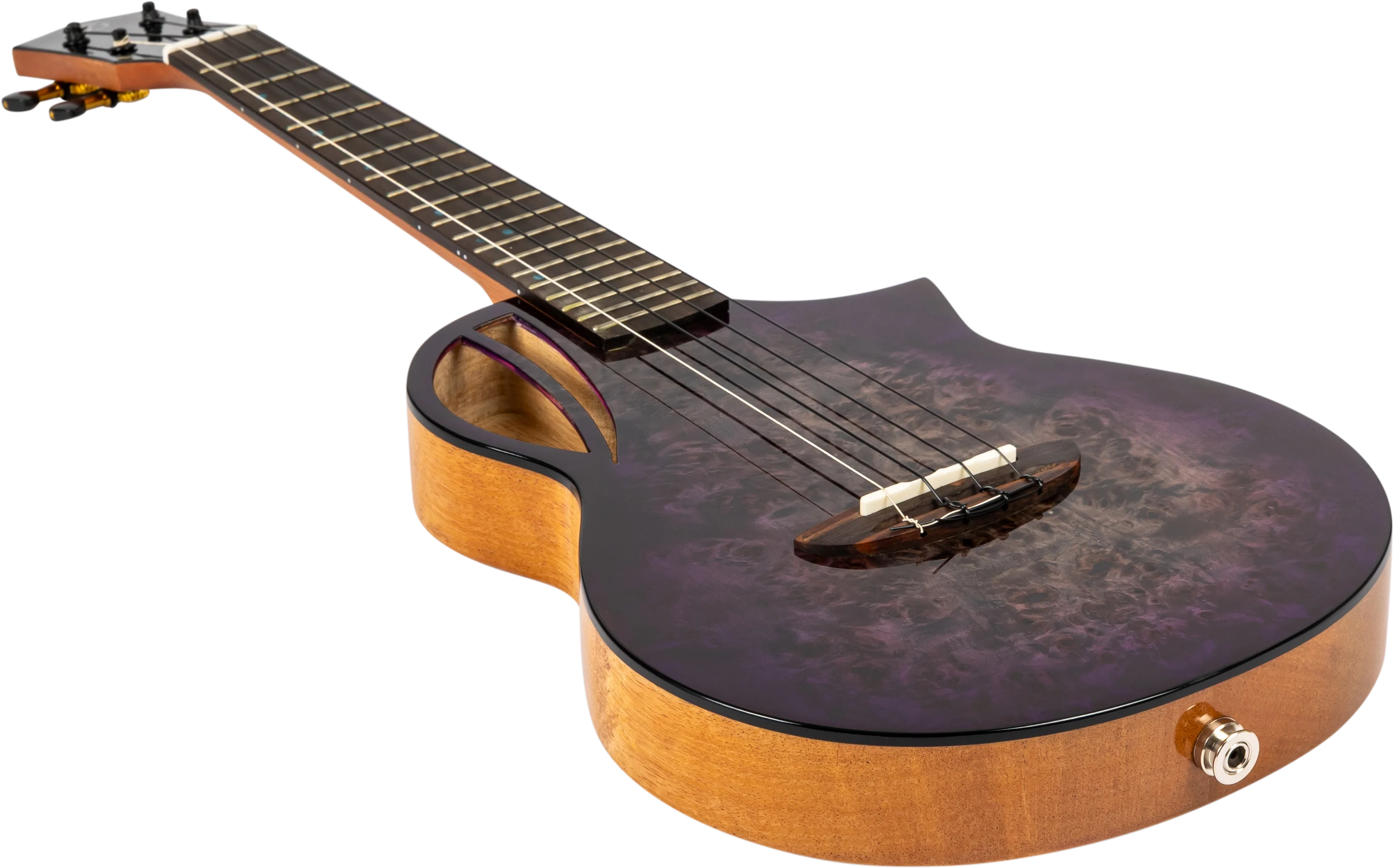 Aviator Galaxy Tenor Ukulele Galaxy Purple Burst CE